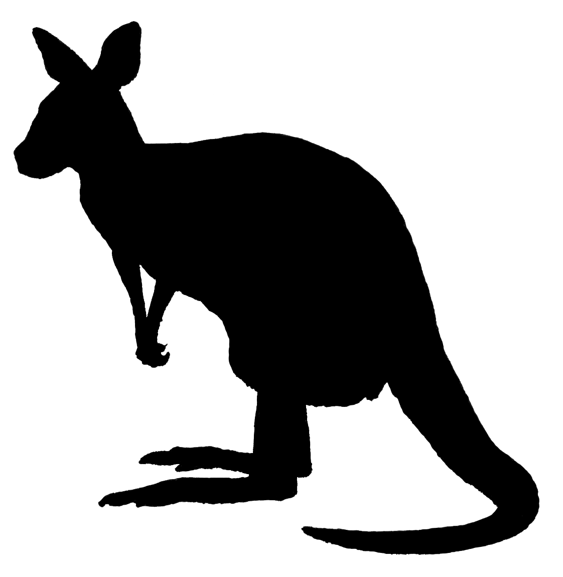 Kangaroo Silhouette Get Drawin For Personal  HD Free Download