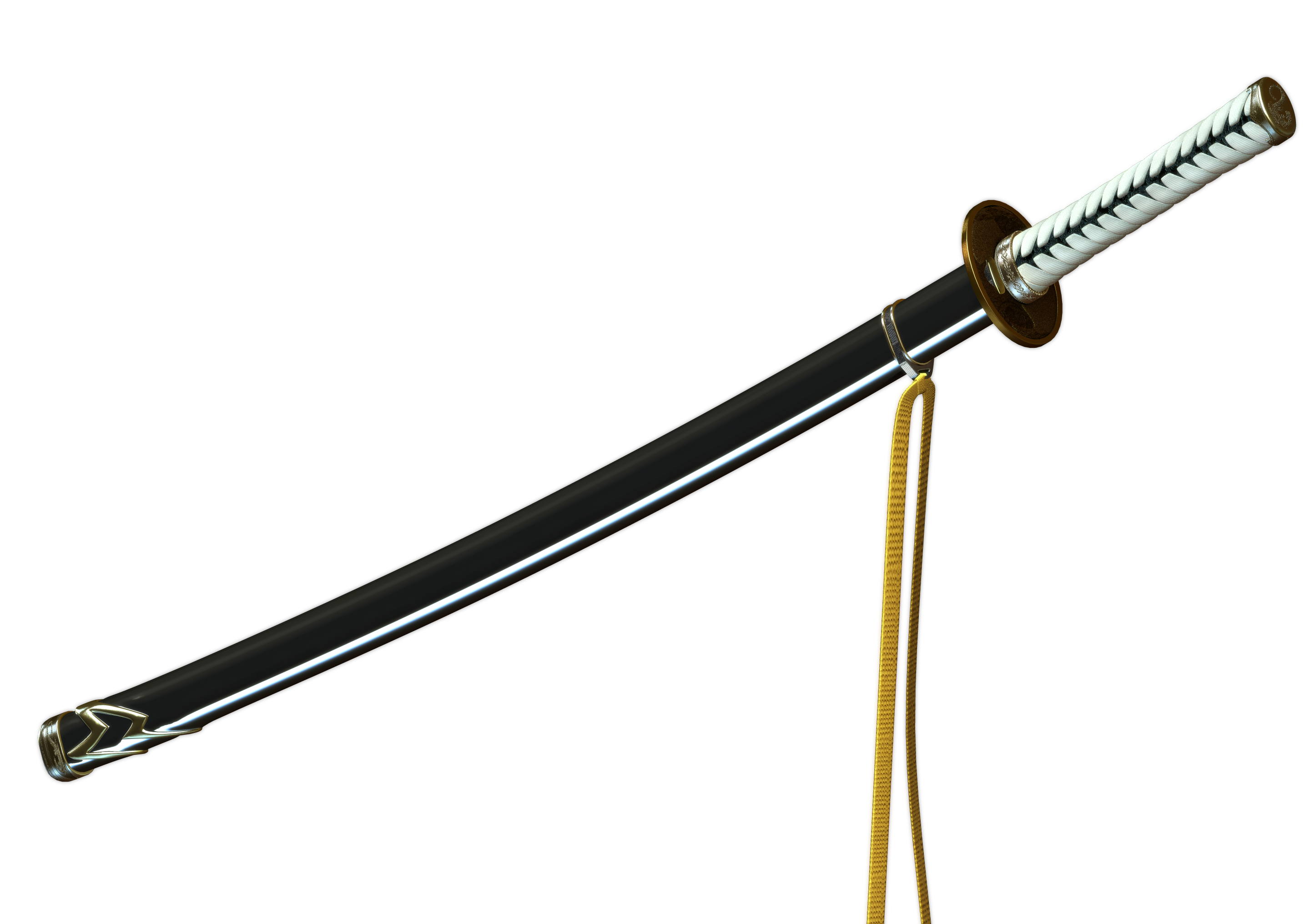 Katana Sword With Case Transparent PNG  HD Free Download