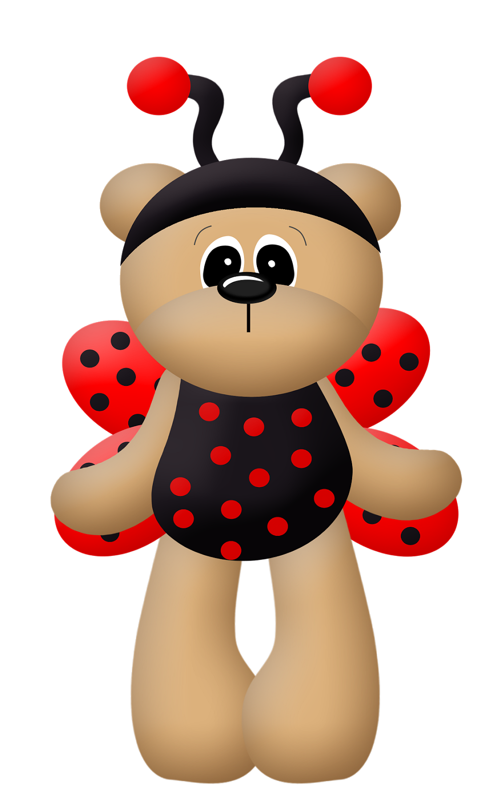 Clipart Ladybug PNG Dress Bears Baby  HD Free Download
