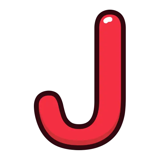Letter J Letter Red Alphabet Letters Icon  HD Free Download