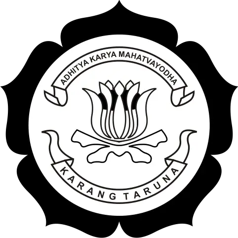 Logo Black And White Karang Taruna  HD Free Download