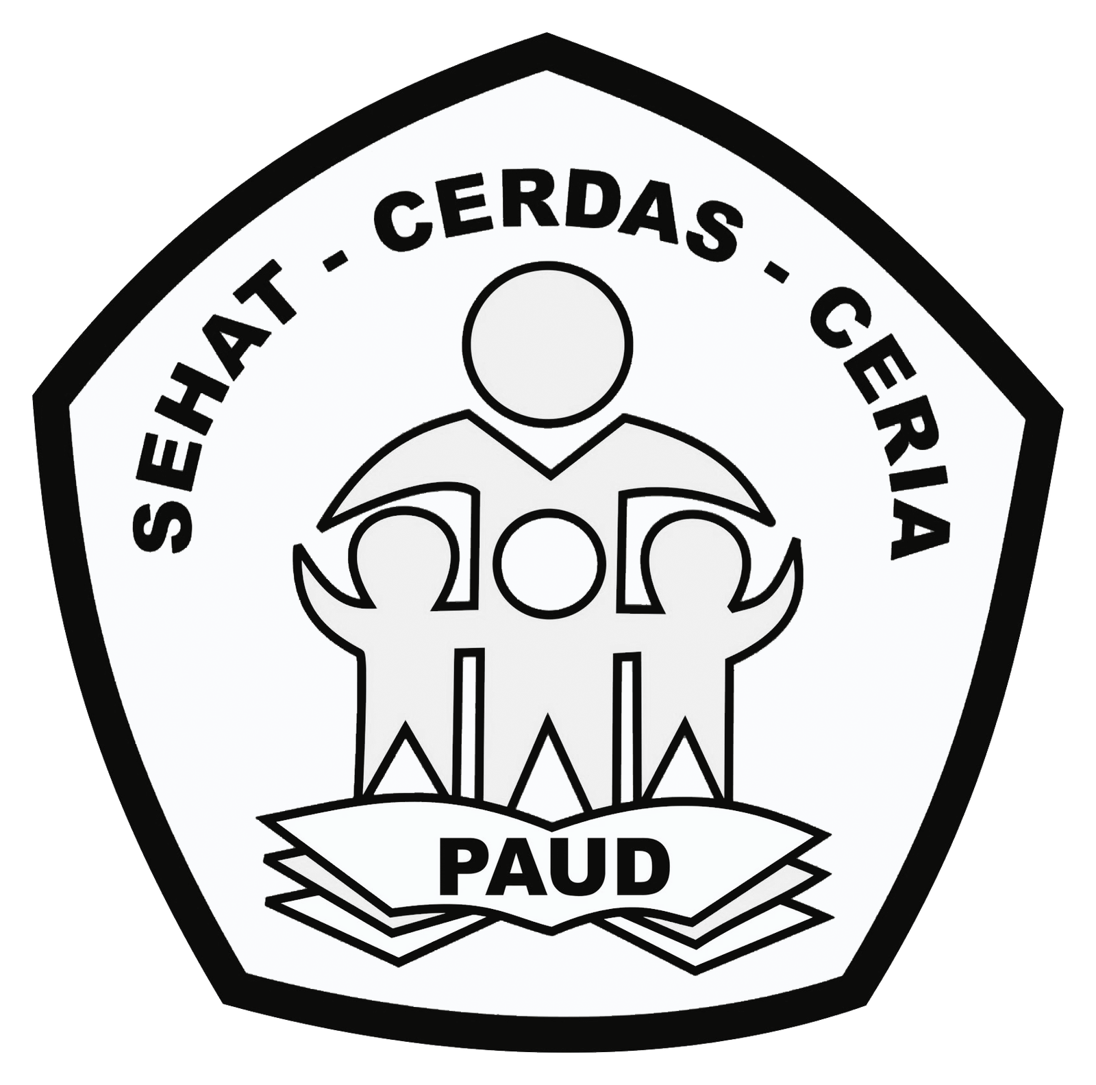 Logo Paud PNG Warna Hitam Putih Psikolif  HD Free Download