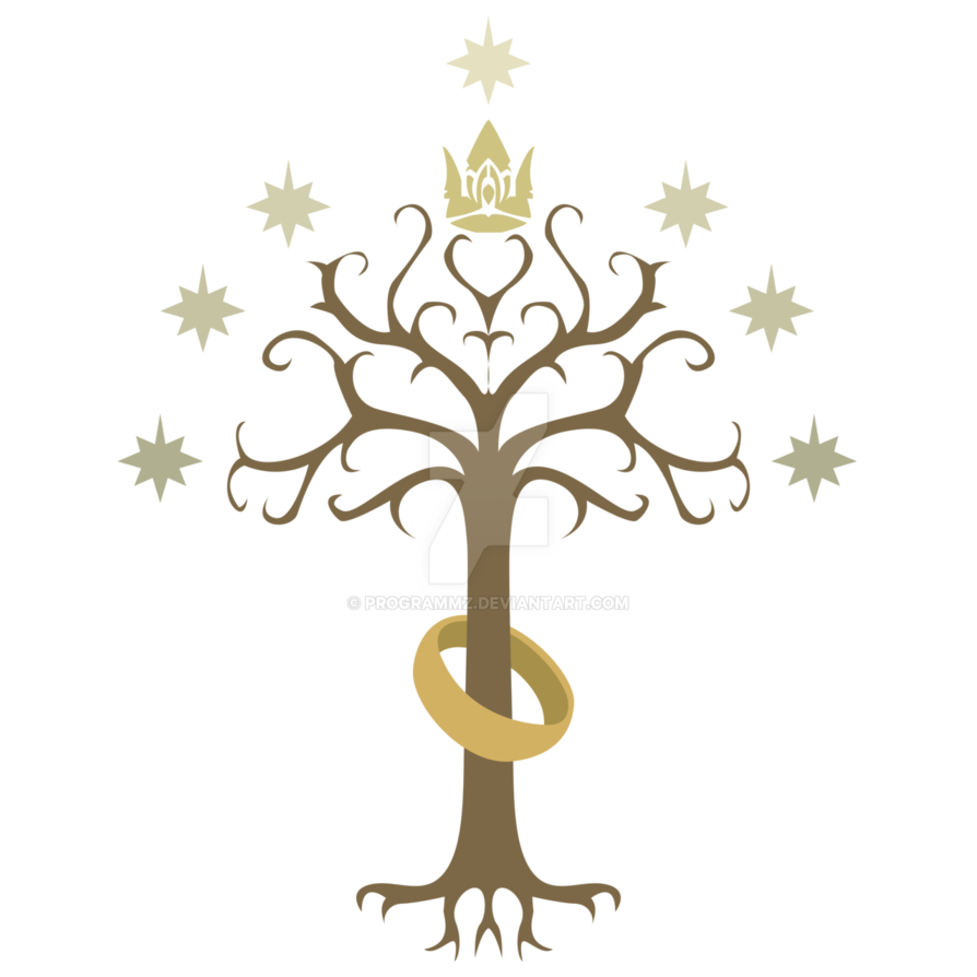 Lord Of The Rings Inspired Tree PNG Logo  HD Free Download