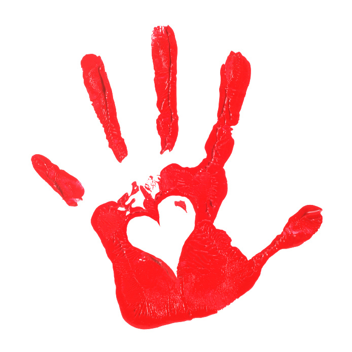 Red Heart Love Hand Transparent HD Free Download