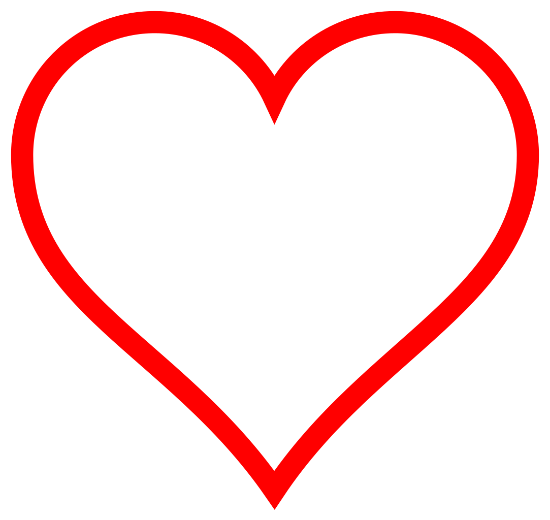 Love PNG File Heart Icon Red Hollow Svg  HD Free Download