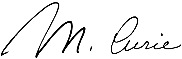 Marie Curie Signature PNG Tattoo Designs HD Free Download