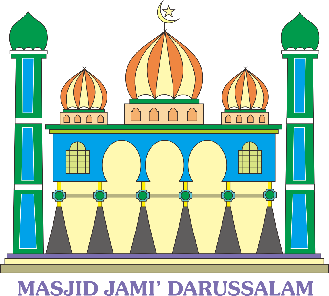 Masjid Jami Darussalam Logo Free  HD Free Download