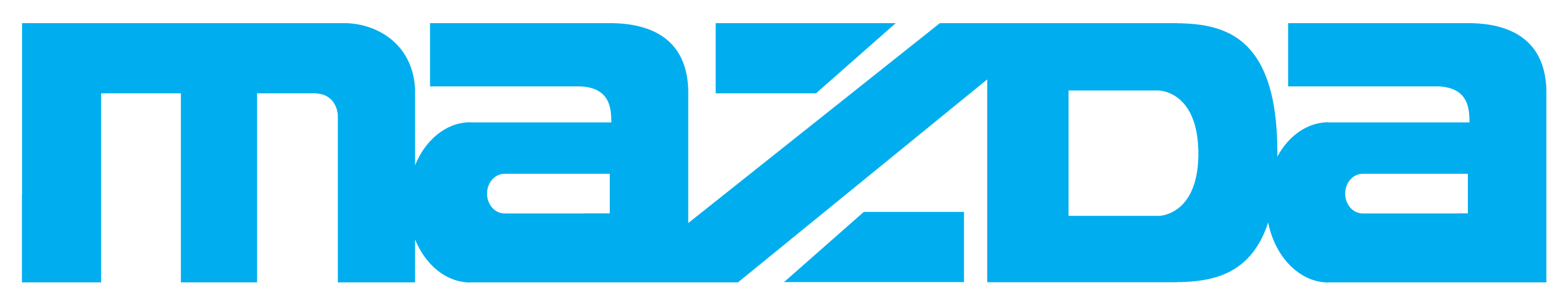Mazda Text Blue Logo Transparent  HD Free Download