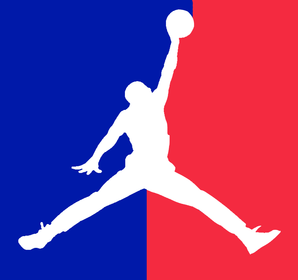 Logo Michael Jordan Red And Blue Background  HD Free Download