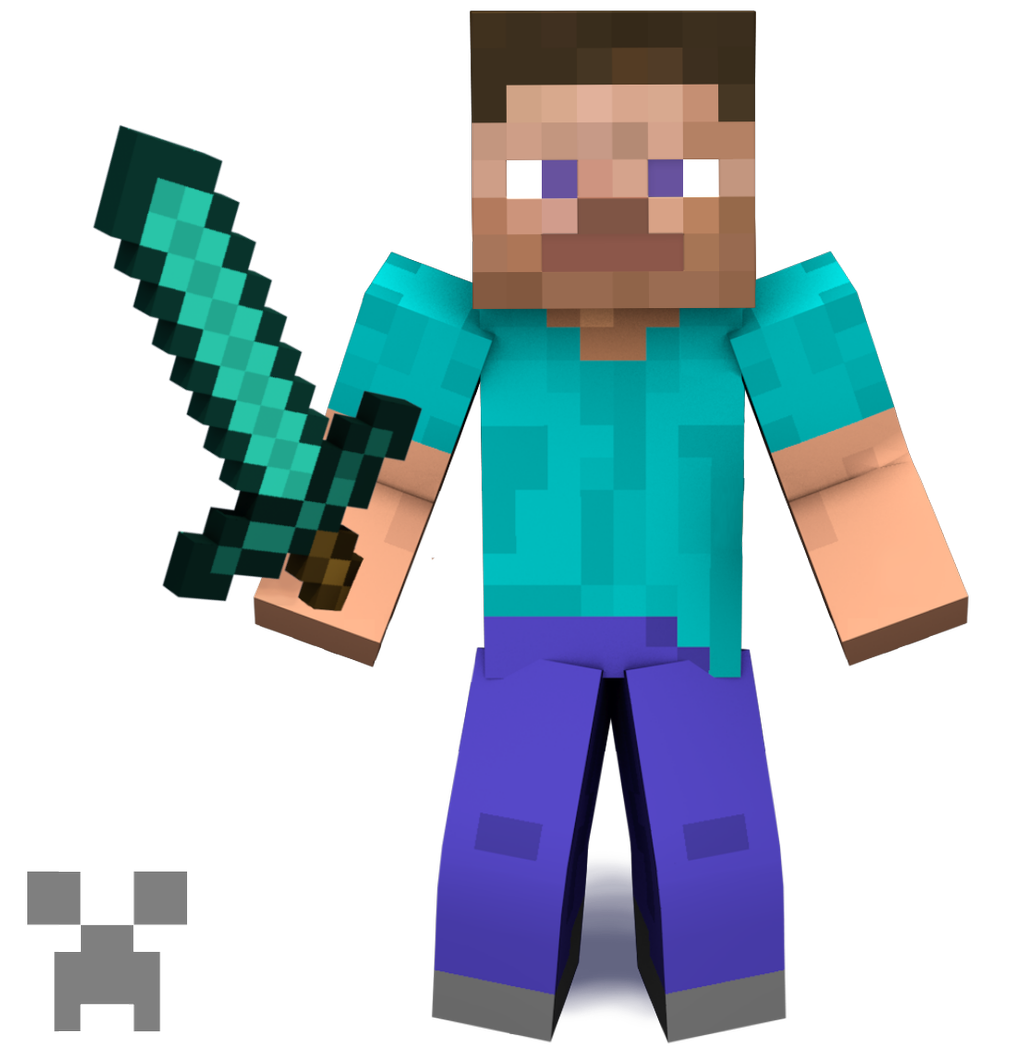 Minecraft PNG Steve Smashified Obsessor Deviantart HD Free Download