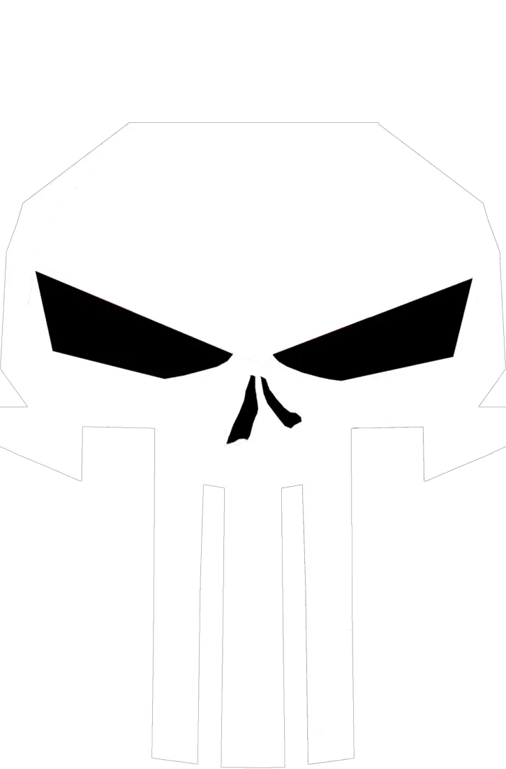 Modern Punisher Skull PNG Logo  HD Free Download