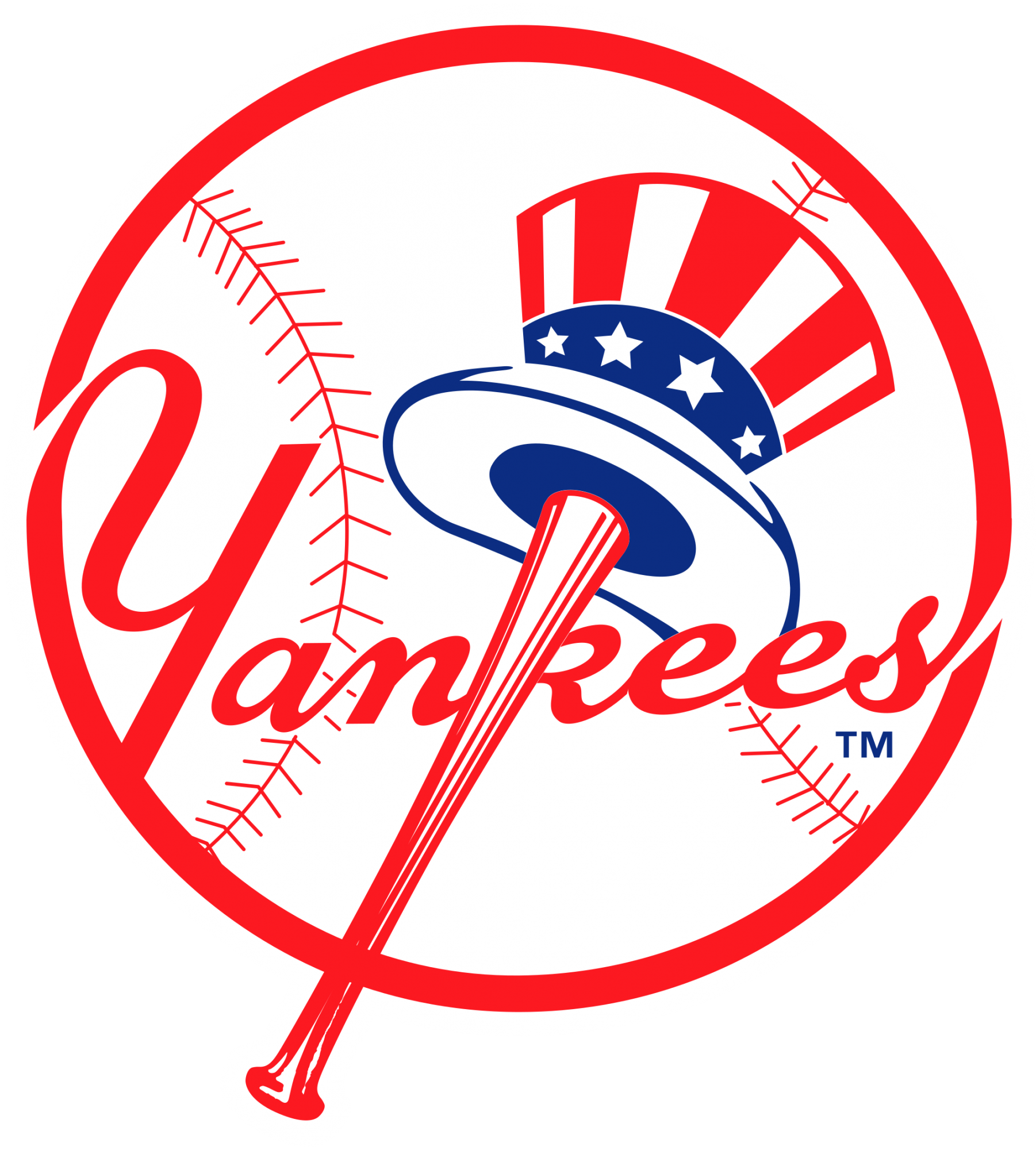 New York Yankees Red Circle Logo With Usa Hat PNG  HD Free Download