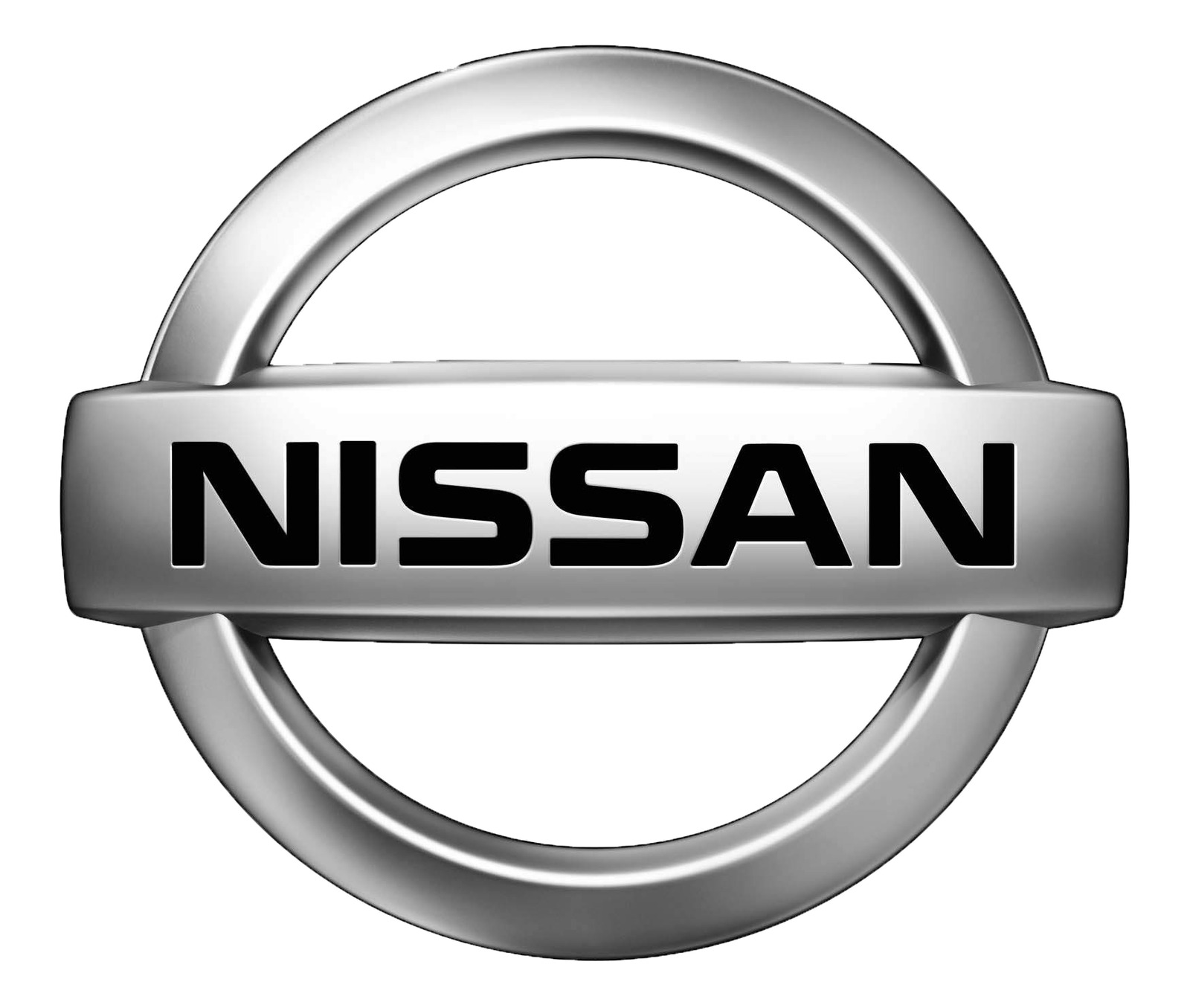 Silver Nissan Circle Logo Black Text PNG  HD Free Download