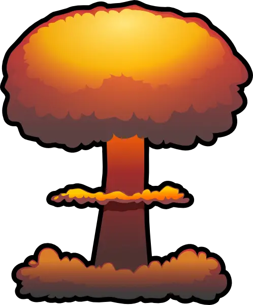 Nuclear Explosion Clip Art PNG Images  HD Free Download