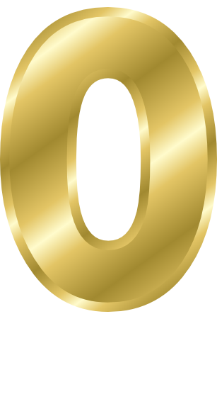 Number 0 Gold Number Signs Symbol Alphabets Numbers Gold  HD Free Download