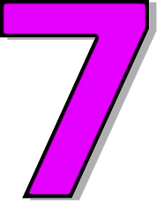 Number 7 Number Purple Signs Symbol Alphabets Numbers Outlined  HD Free Download