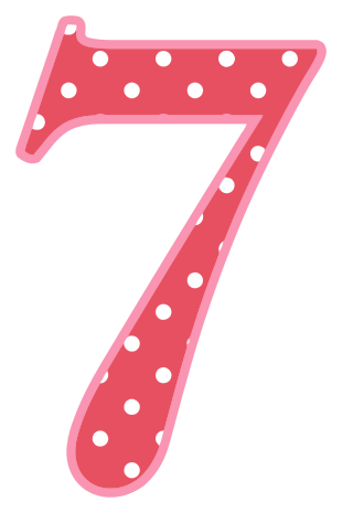 Number 7 Number Signs Symbol Alphabets Numbers Polka Dot  HD Free Download