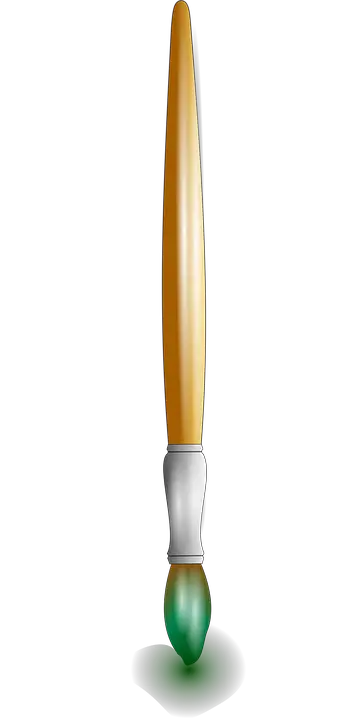 Paint Brush Bristles Green  HD Free Download