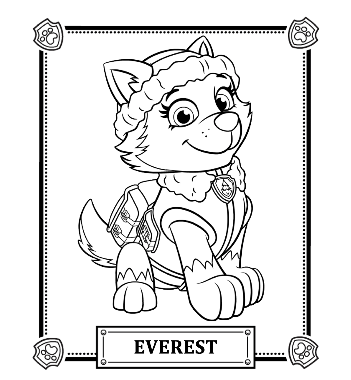 Paw Patrol Coloring Pages  HD Free Download