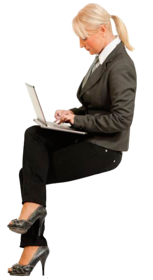 People Sitting Cutout Woman Sitting Laptop Cutout People PNG  HD Free Download