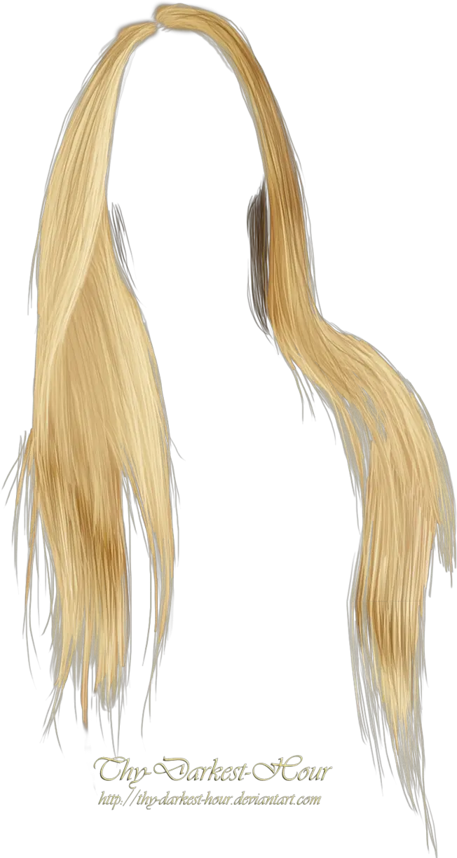 Photo Editing Material Blond Hair Transparent Background  HD Free Download