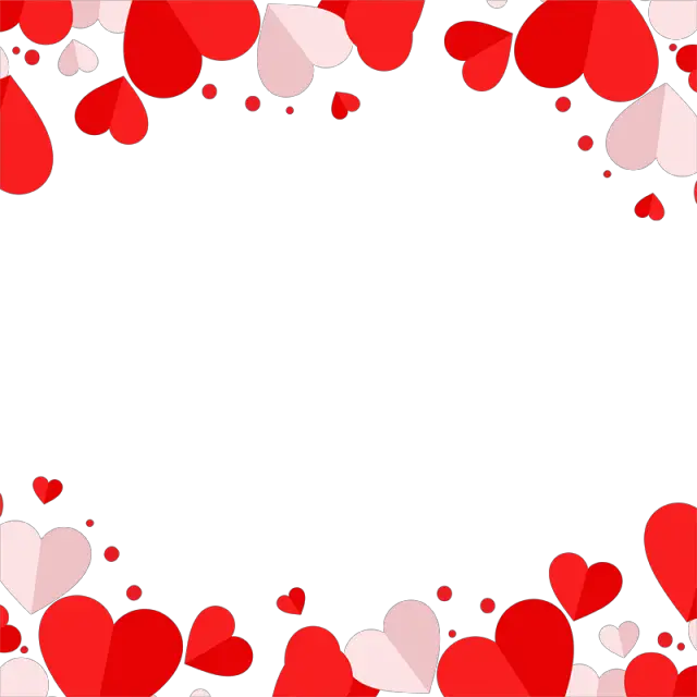 PNG De Quadro De Coração Rosa Vermelho  HD Free Download