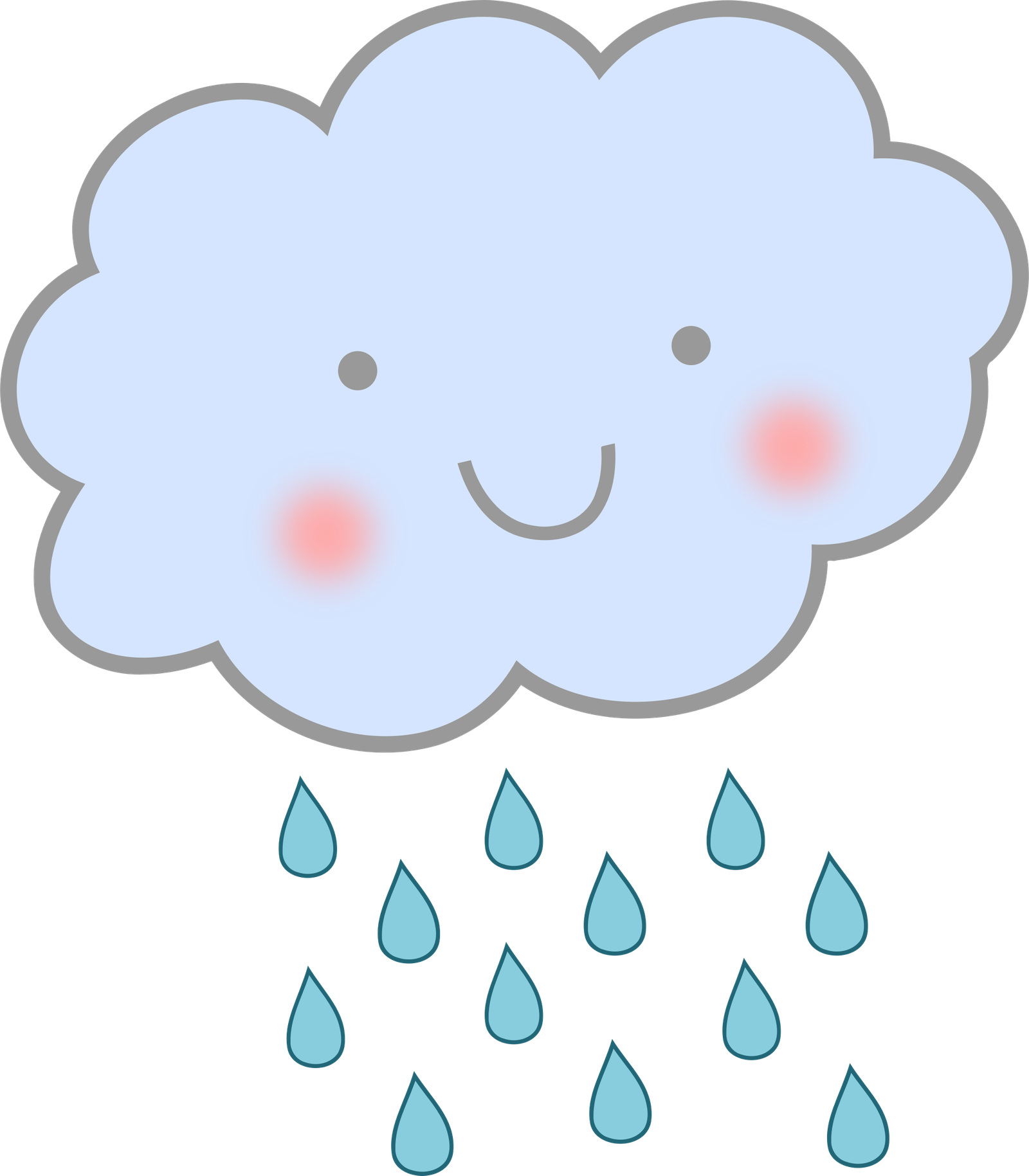 PNG Rain Cloud Emoji HD Free Download