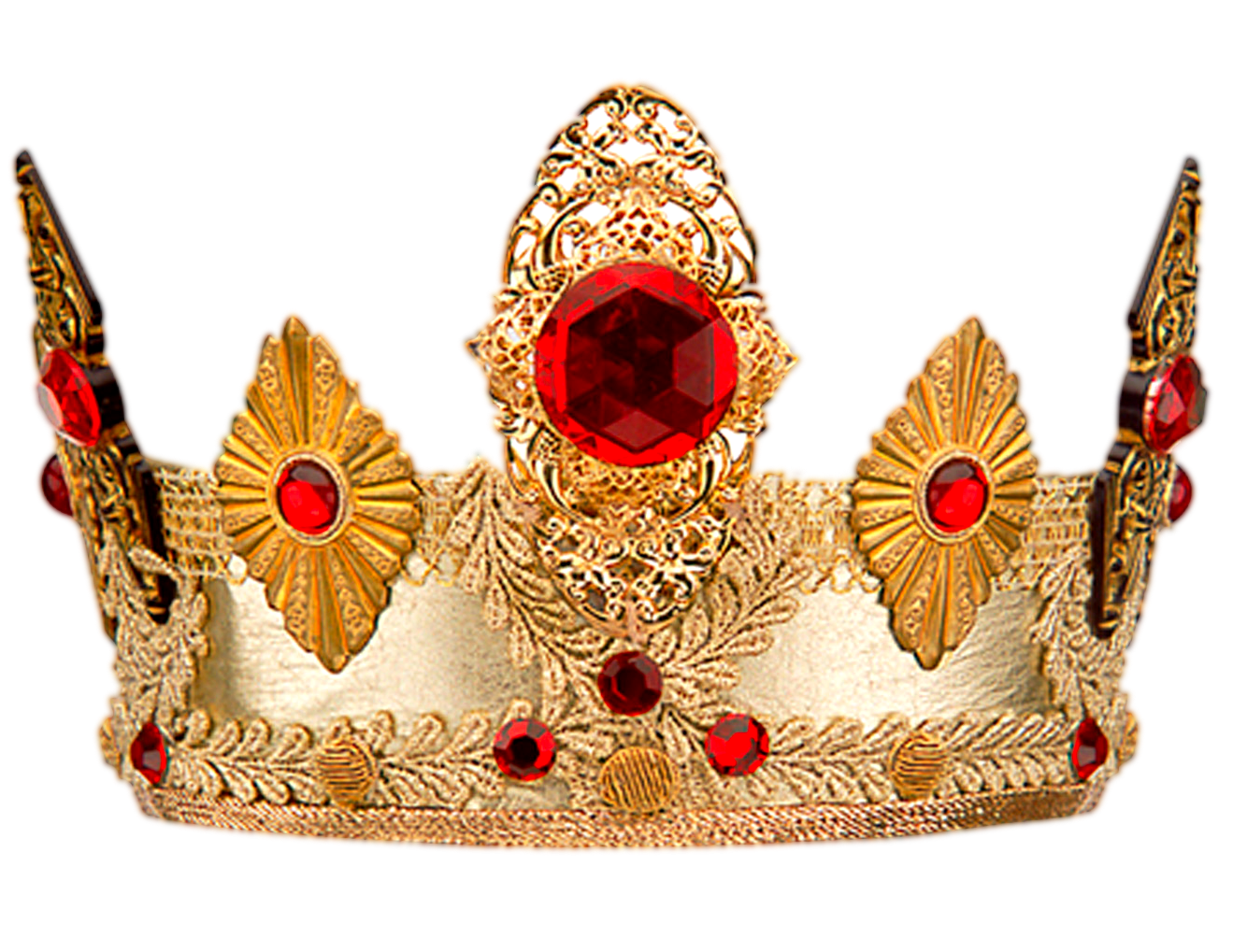 Real Fancy Crown PNG Red Diamonds  HD Free Download