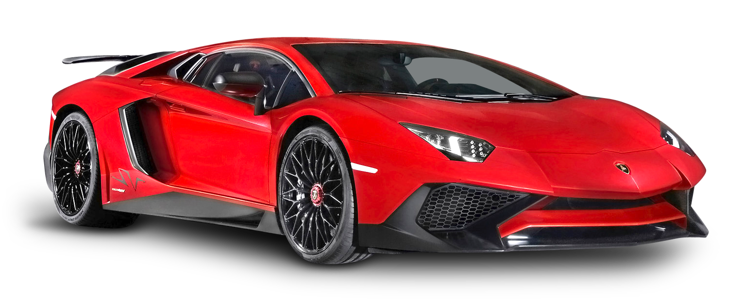Red Lamborghini Aventador Luxury Car PNG Image   HD Free Download