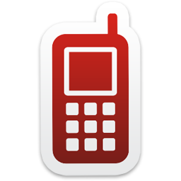 Red Mobile Phone Icon Logo  HD Free Download