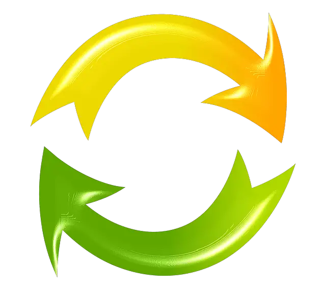 Refresh Reload Cycle Arrows Green Yellow  HD Free Download