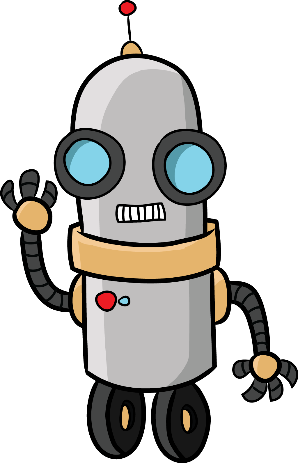 Robot Clipart Cartoon Pencil And Color Robot Clipart  HD Free Download