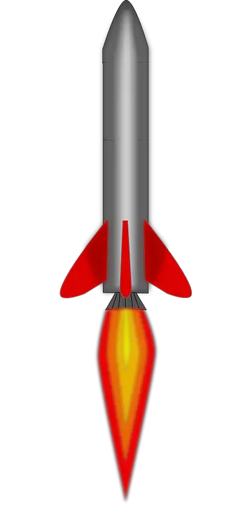 Rocket Missile Lift Off Vector Graphic   HD Free Download