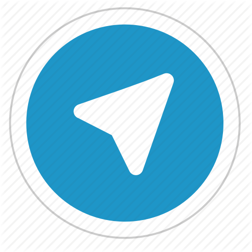 Round Sign Telegram Icon  HD Free Download