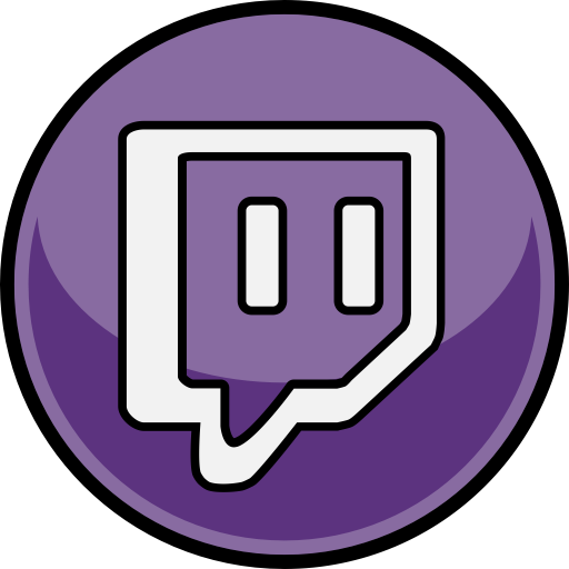 Round Twitch Logo  HD Free Download