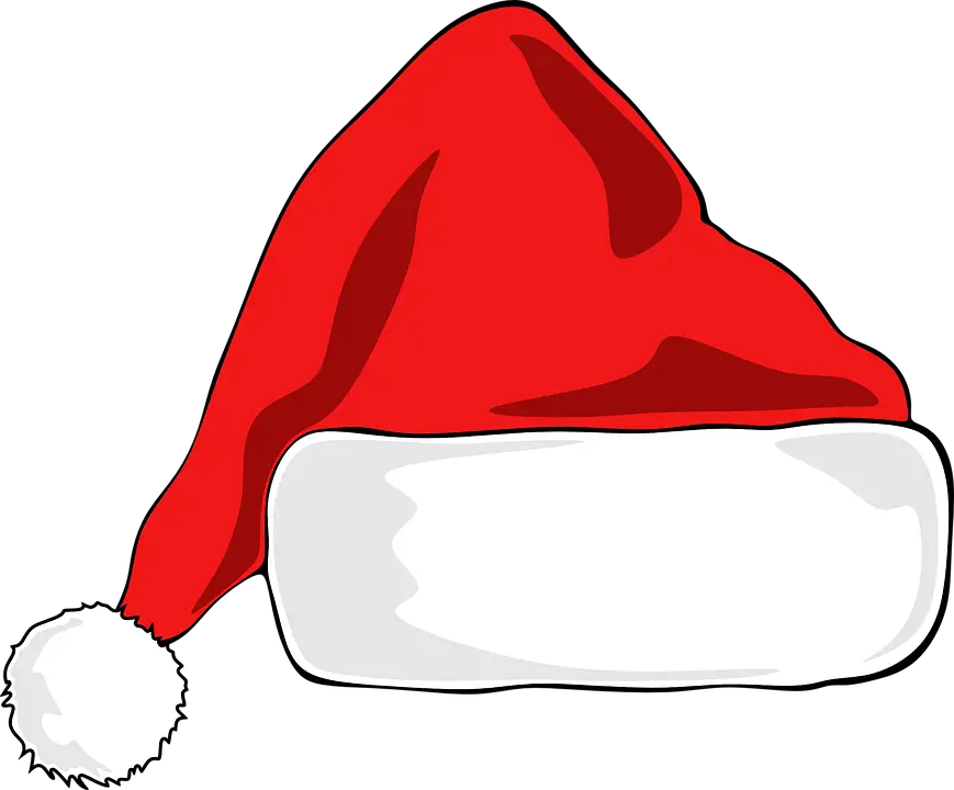 Santa Hat Christmas Vector Graphic   HD Free Download