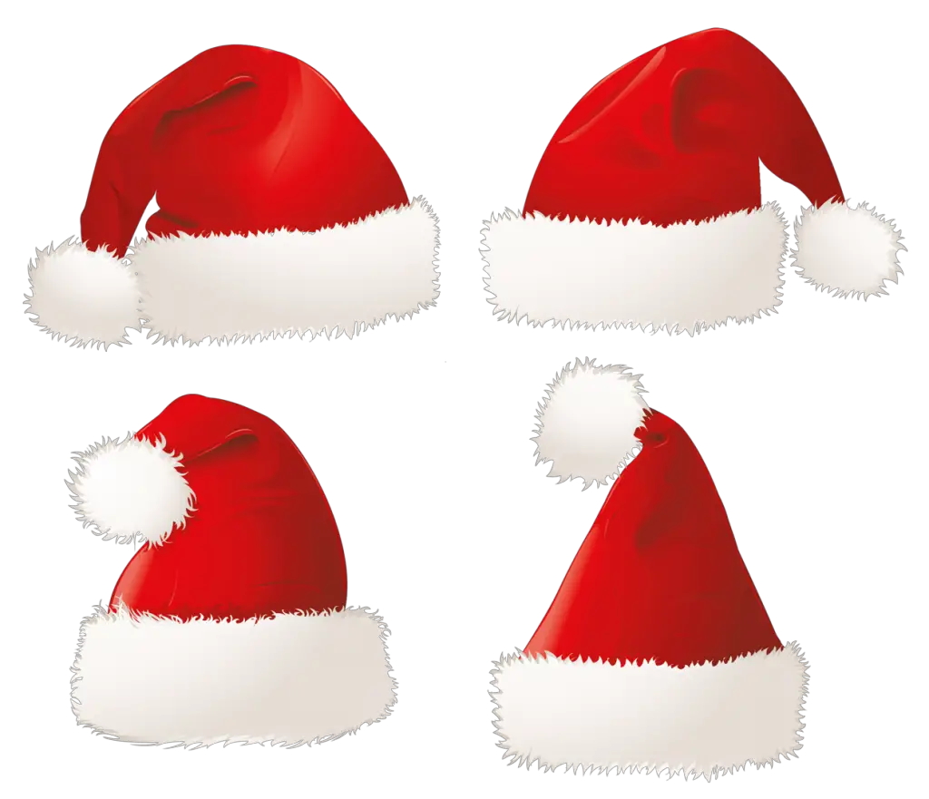 Santa Hat Xmas Santa Claus Hat PNG Transparent Background  HD Free Download