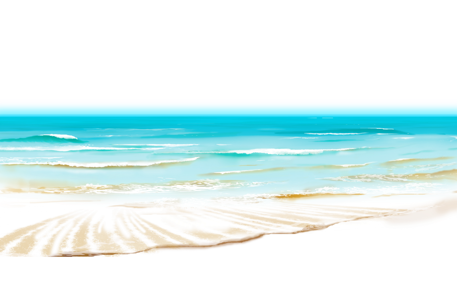 Sea Sandy Beach Clipart Transparent Pencil And Color HD Free Download