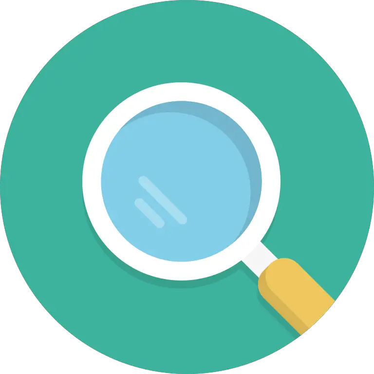 Green Circle With Search PNG Icon  HD Free Download