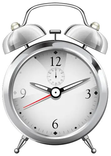 Silver Alarm Clock PNG Clip Art Best Web Clipart  HD Free Download