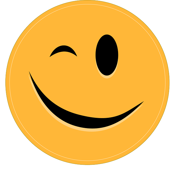 Smiley Wink Emoticon Vector Graphic   HD Free Download