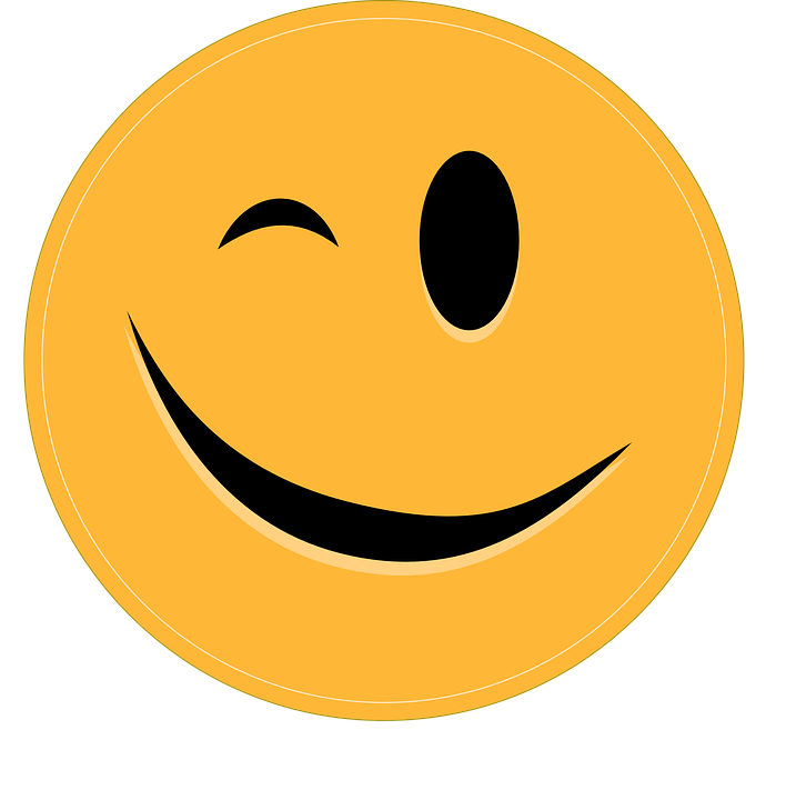 Smiley Wink Emoticon Vector Graphic   HD Free Download