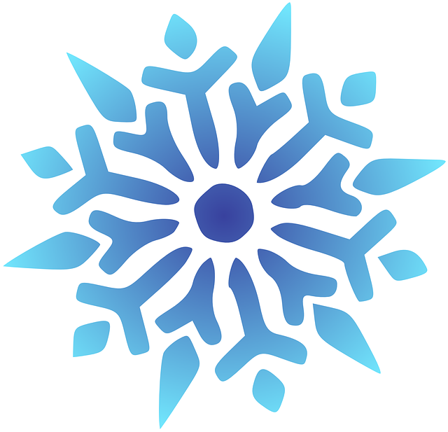 Snowflake Blue Vector Graphic   HD Free Download