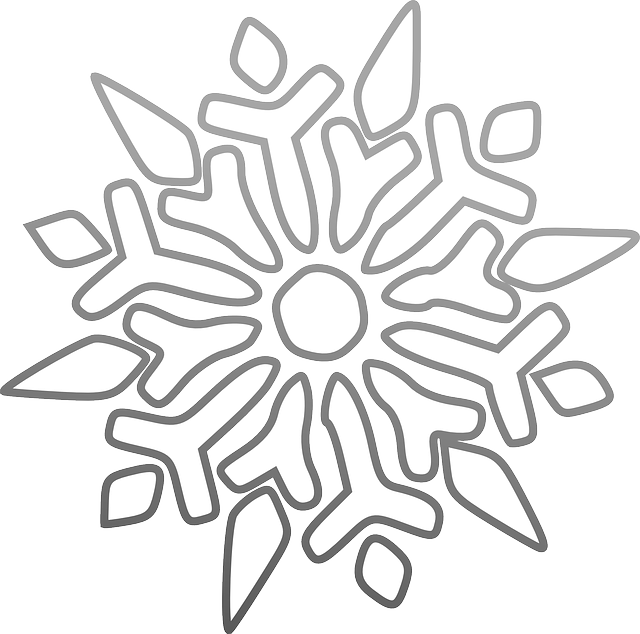 Snowflake Ice Star Vector Graphic   HD Free Download