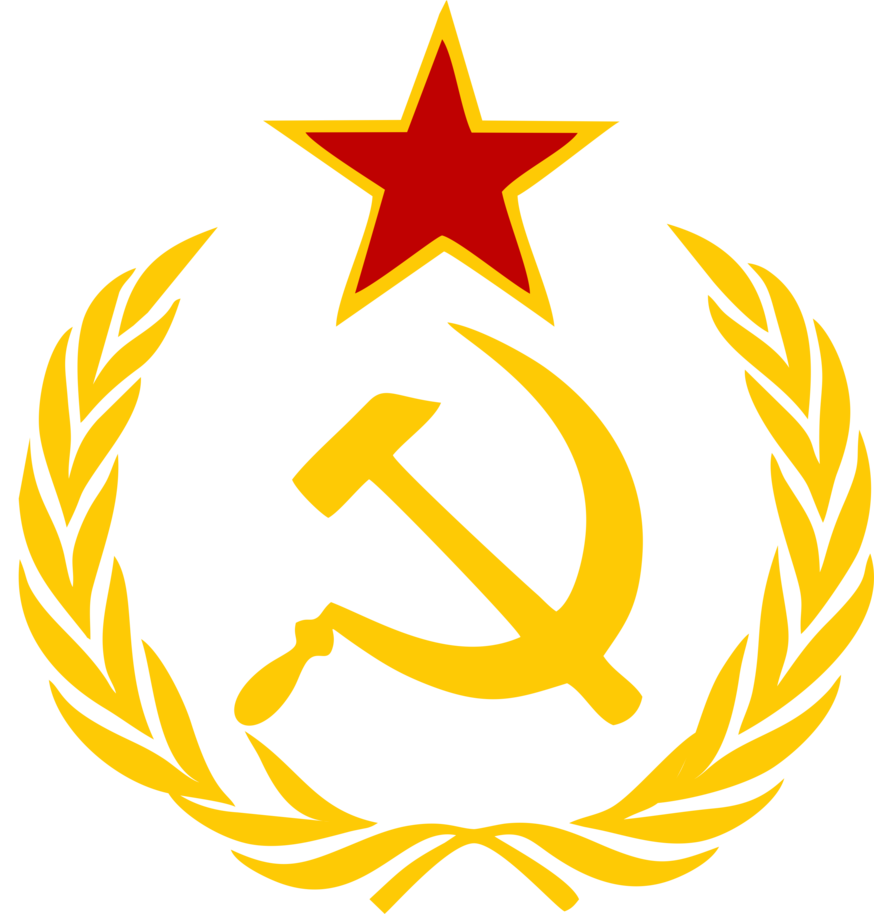 Yellow And Red Star Soviet Union Flag PNG HD Free Download
