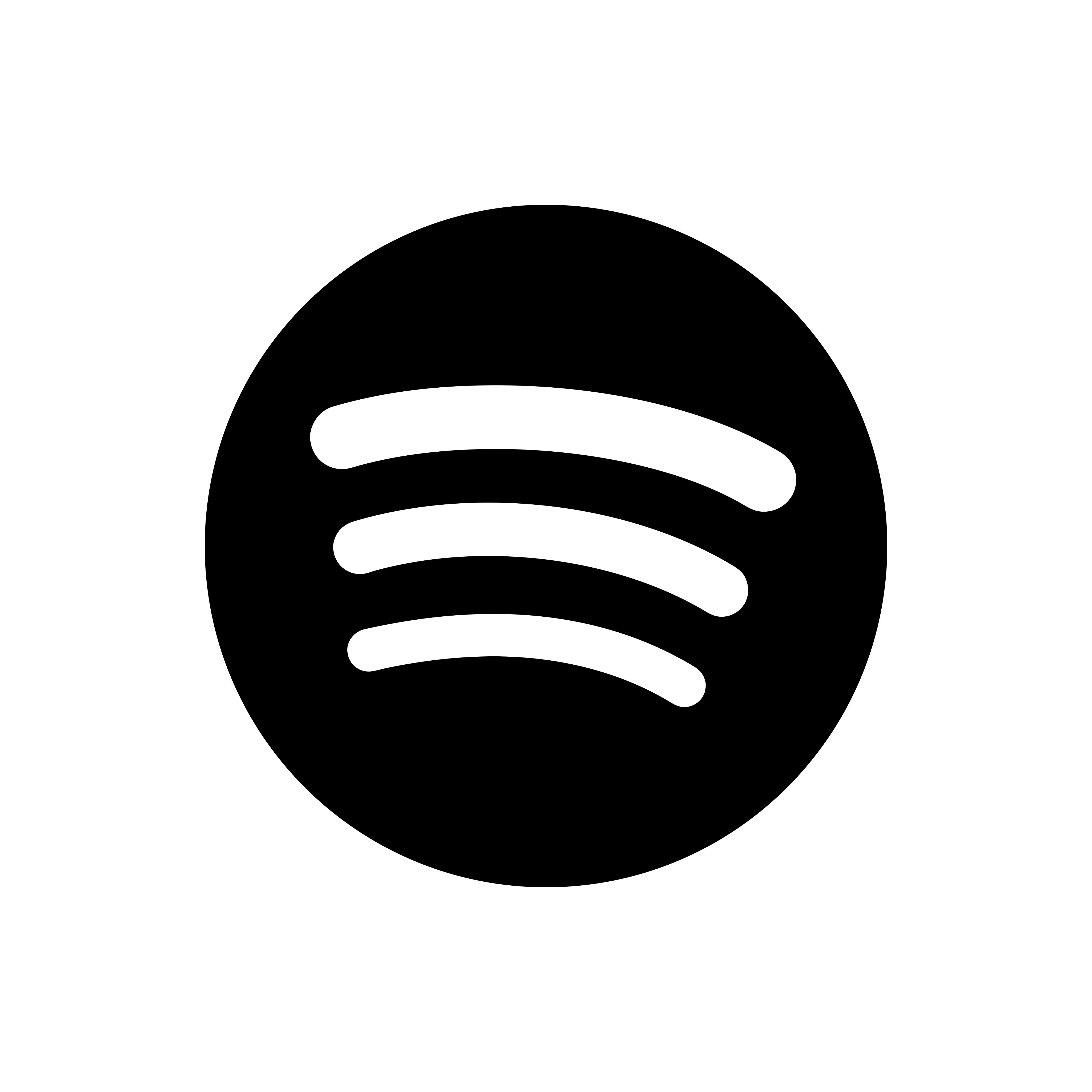 Spotify Icon Black  HD Free Download