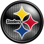Steelers On Black Circle Logo Transparent  HD Free Download