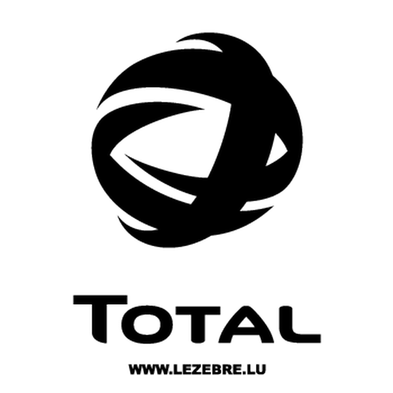 Sticker Total Logo Black Design  HD Free Download