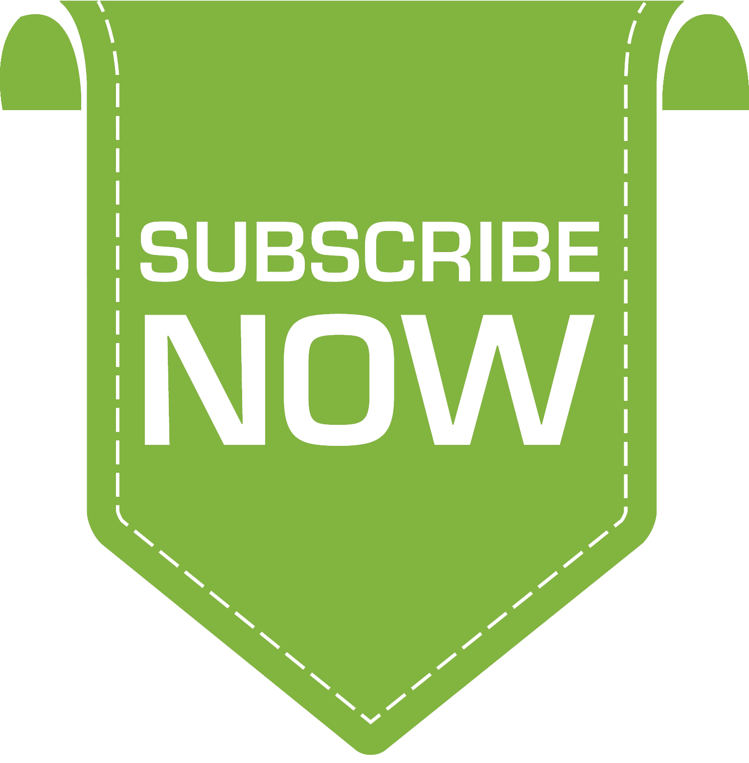 Subscribe Now Green Banner Button  HD Free Download