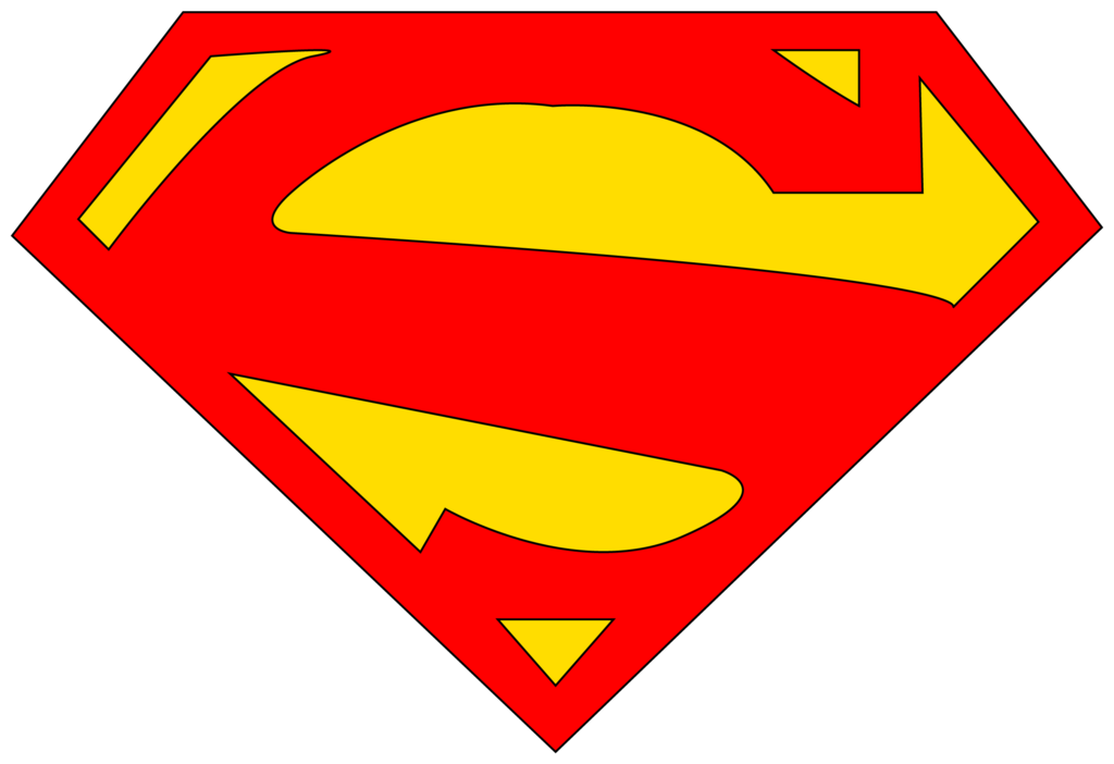 Red Superman Emblem On Yellow Logo PNG Transparent Images  HD Free Download